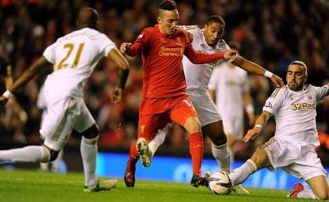 Liverpool (1) Swansea (3): Crashing Out of the Cup