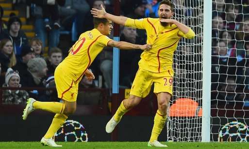 Liverpool (2) Aston Villa (0): Goal Shy Reds Bag a Pair as Climb Continues