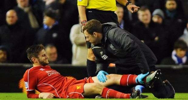 Adam Lallana Ruled Out for a Month with Thigh Injury