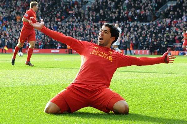 Liverpool Suarez Celebration