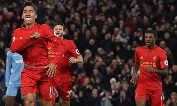 Liverpool (4) Stoke City (1): Reds Smash the Potters to Keep Up the Pressure