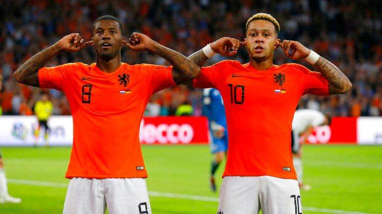 Memphis Depay and Georginio Wijnaldum