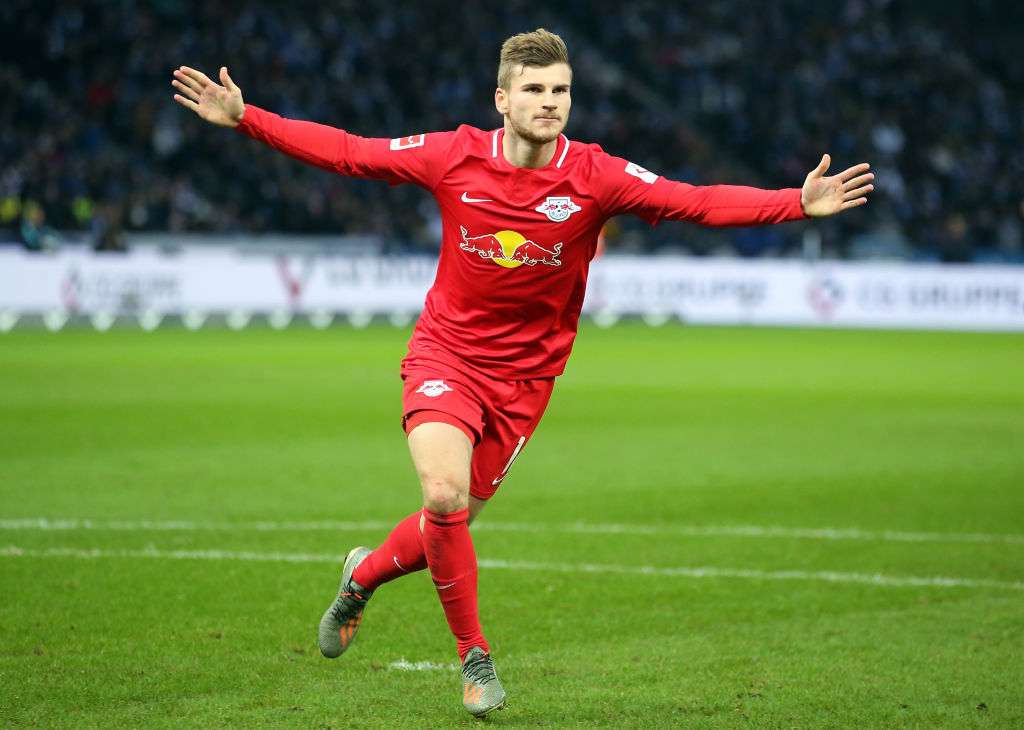 Timo Werner goal for Leipzig vs Berlin