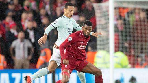 Wijnaldum Thiago Liverpool vs Bayern Champions League