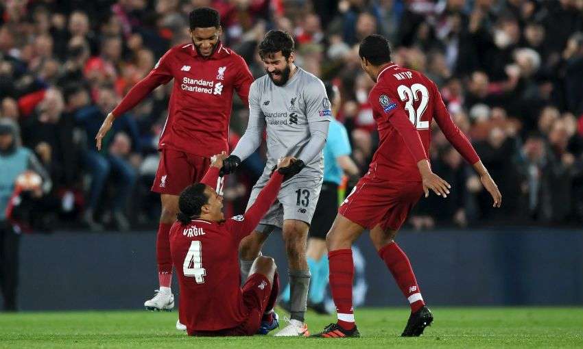 Van Dijk Gomez Matip Alisson