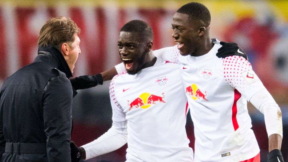 Konate and Upamecano Leipzig