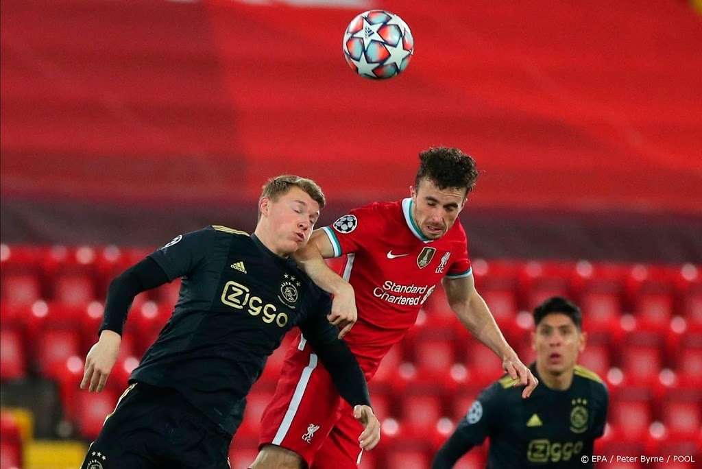 Perr Schuurs of Ajax vs Liverpool