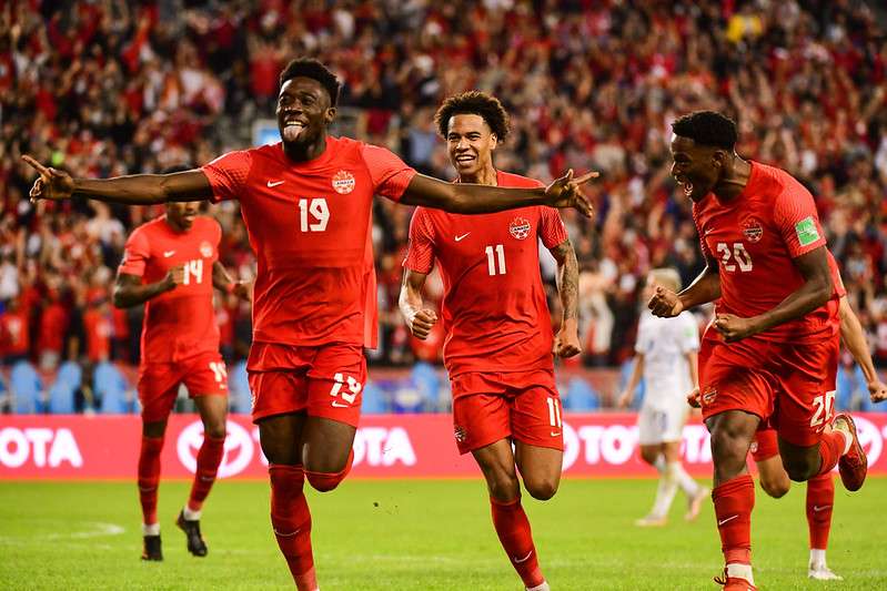 Jonathan David, Alphonso Davies Canada Team