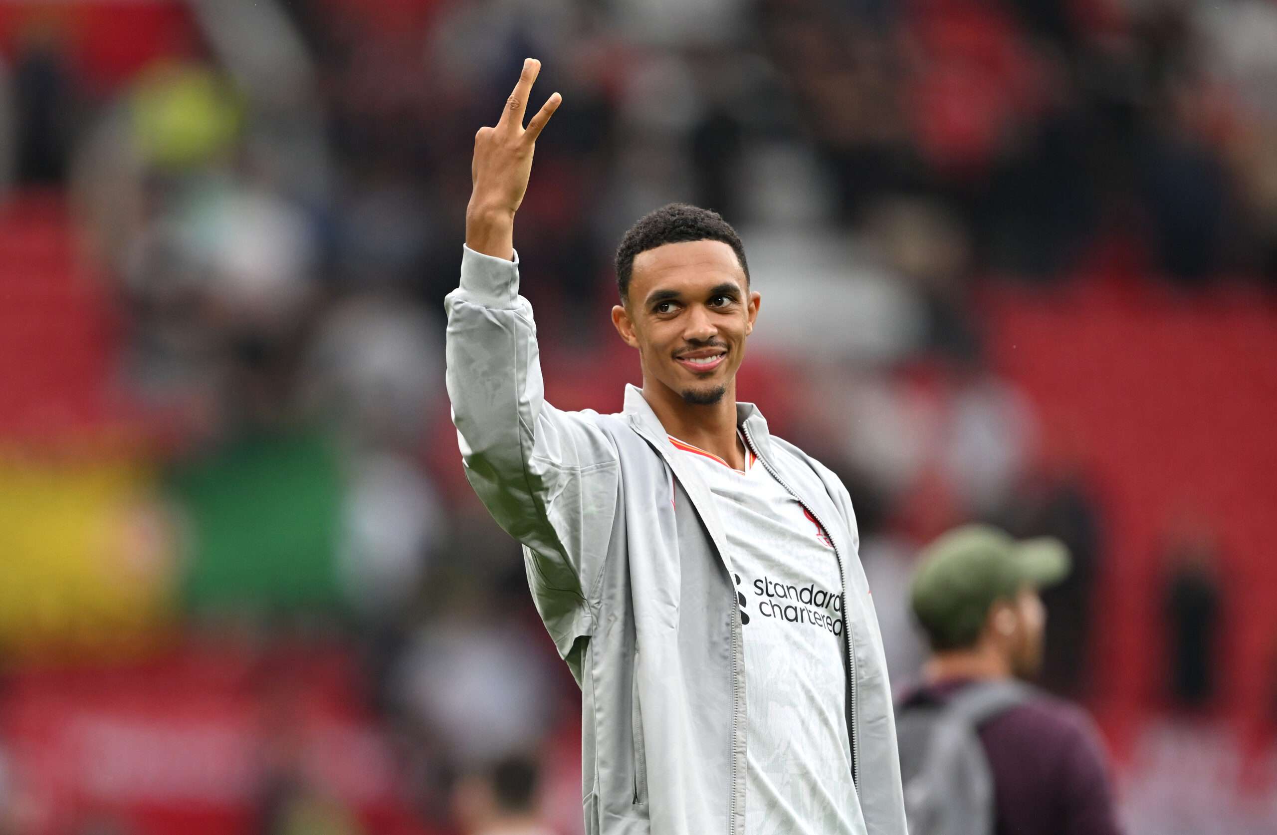Trent Alexander-Arnold for Liverpool at Old Trafford (Photo by Michael Regan/Getty Images)
