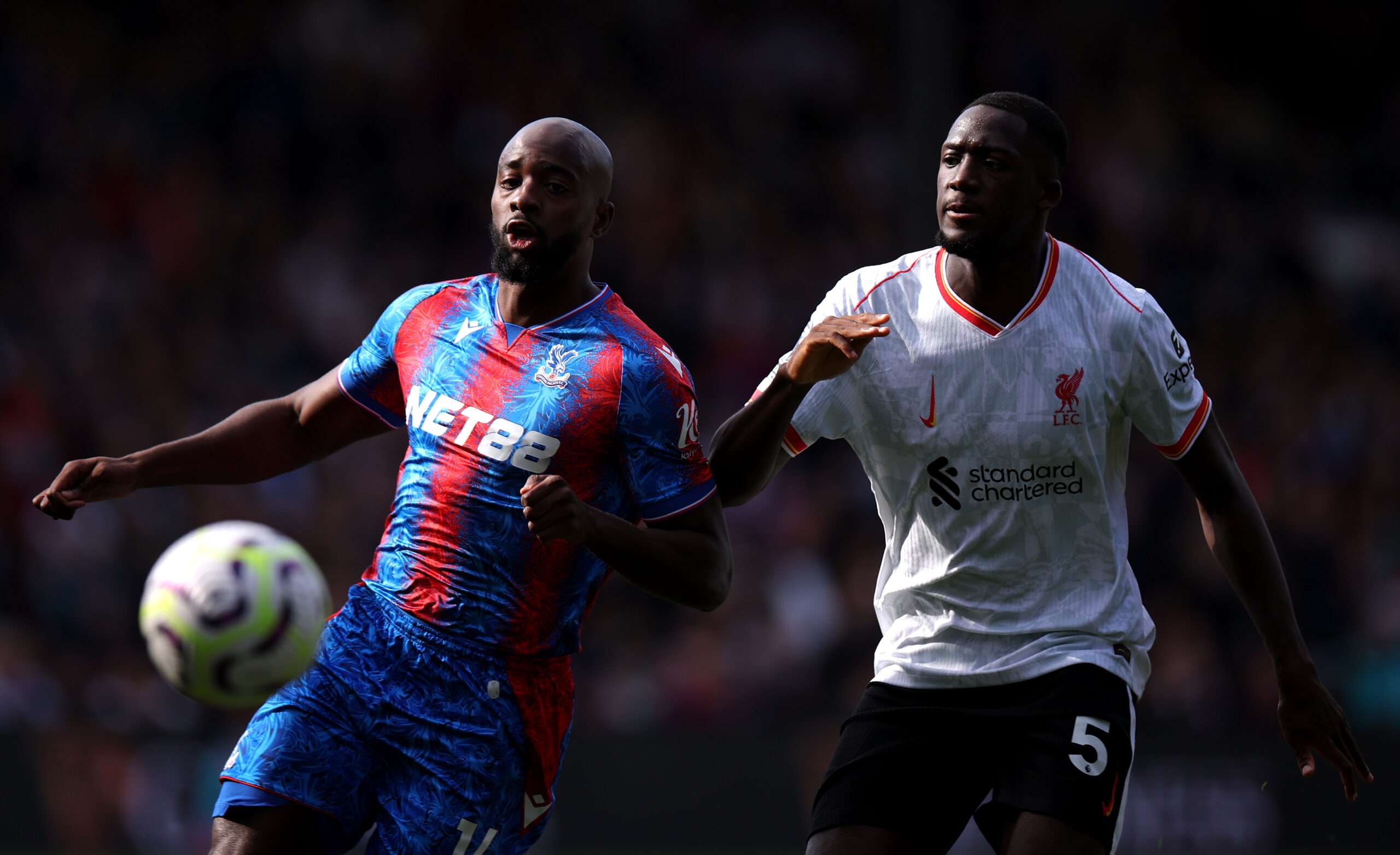Ibrahima Konate vs Crystal Palace (Photo by Alex Pantling/Getty Images)