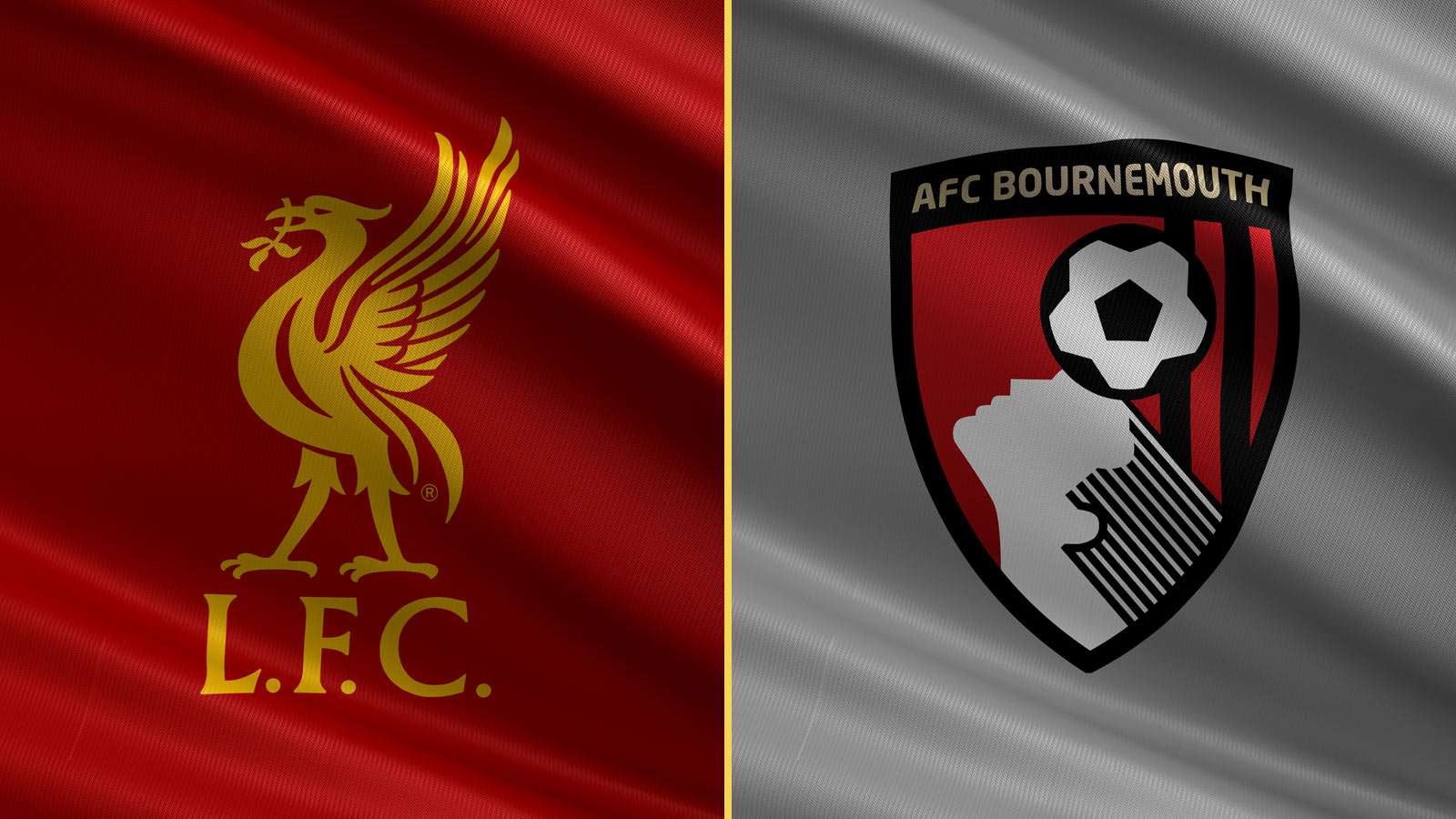 Liverpool and AFC Bournemouth crests