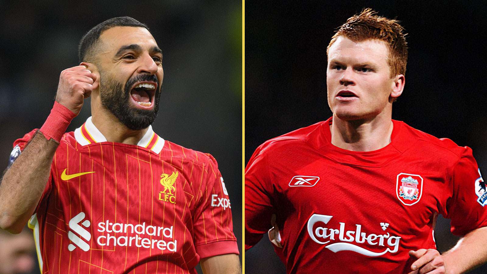 Mohamed Salah and John Arne Riise