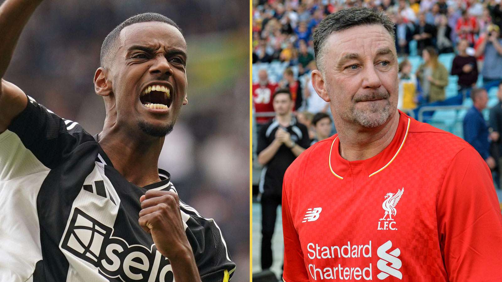 Alexander Isak and John Aldridge