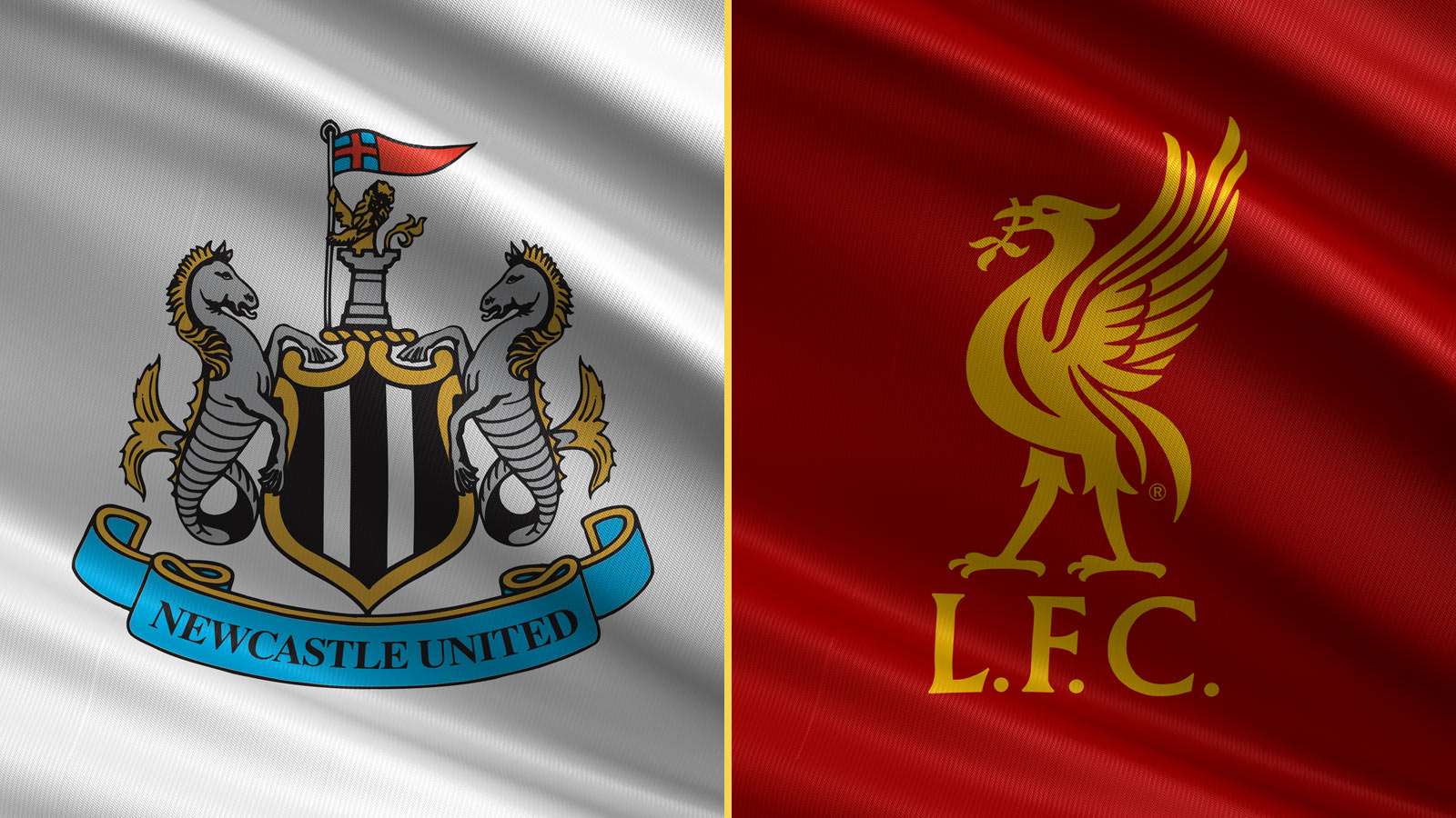 Newcastle United and Liverpool crests