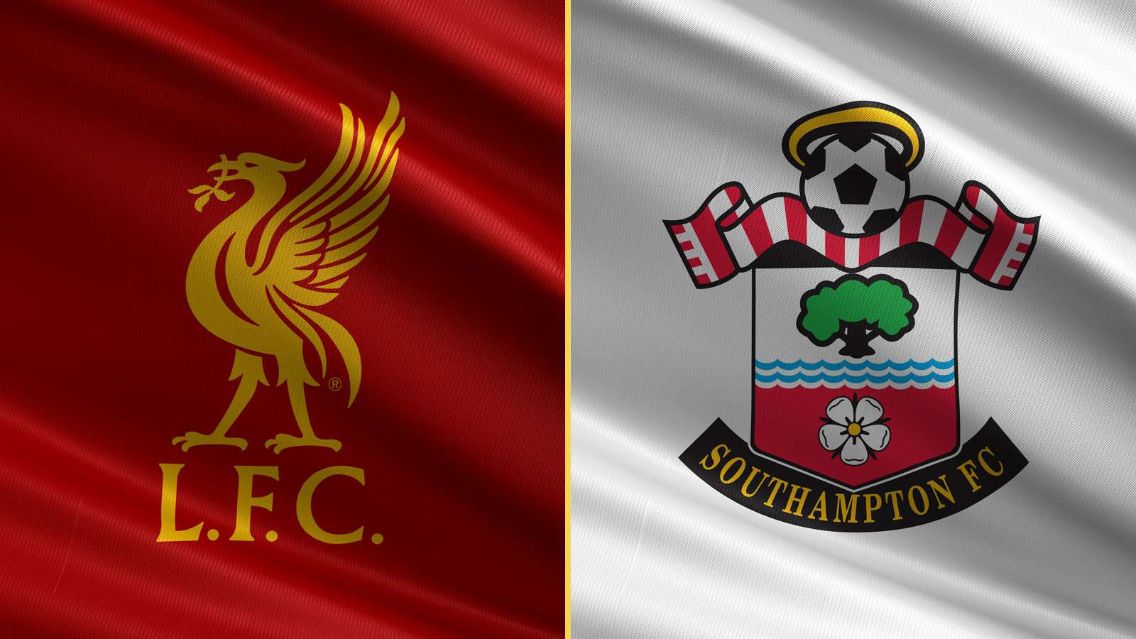 Liverpool and Southampton FC crests