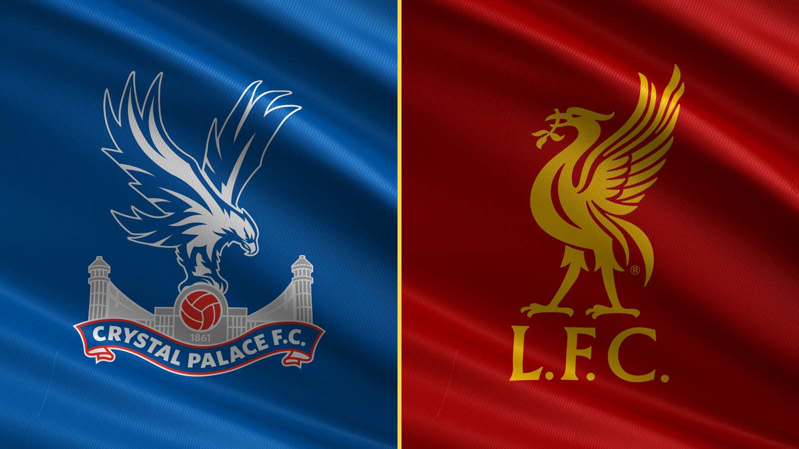 Crystal Palace and Liverpool FC crests