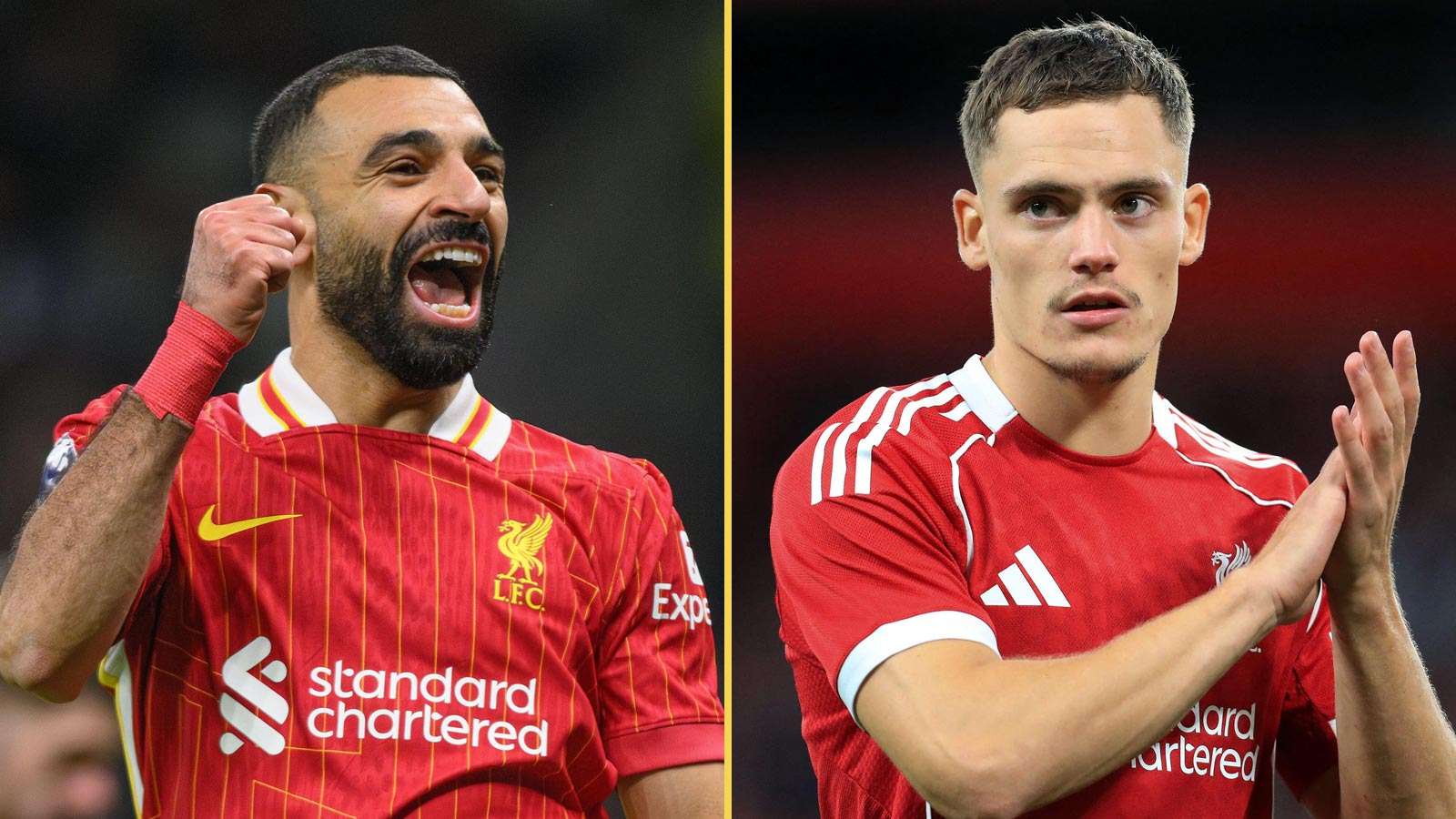 Mohamed Salah and Florian Wirtz